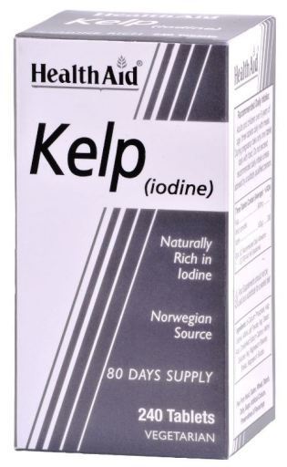 HealthAid Kelp rico em iodo 240 comprimidos