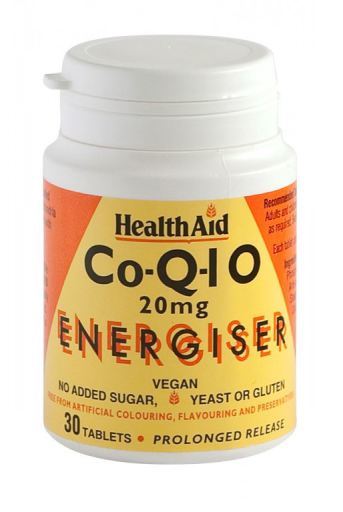 HealthAid CoQ-10 de libera&ccedil;&atilde;o estendida 30 Comp 20 mg
