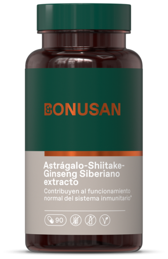 Bonusan Astragalus-Shiitake-Ginseng Siberiano 90 C&aacute;psulas
