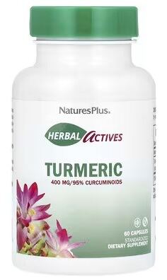 NaturesPlus Herbal Actives C&uacute;rcuma 60 C&aacute;psulas