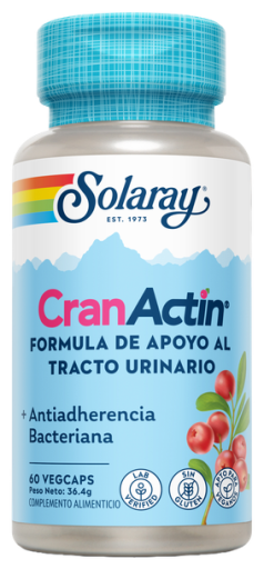 Solaray Cranactin 60 C&aacute;psulas Vegetais