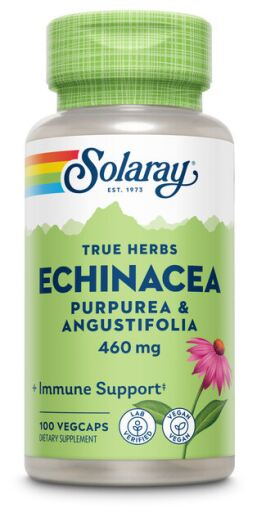 Solaray Echinacea Angustifolia Purpurea 460 mg 100 C&aacute;psulas Vegetais