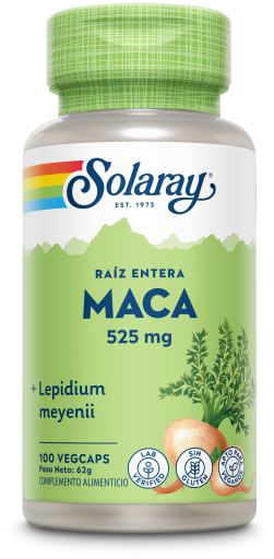Solaray Maca 525mg 100 c&aacute;psulas