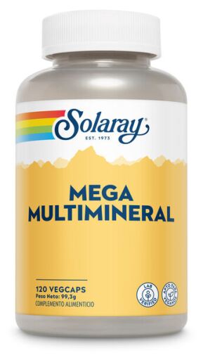 Solaray Mega Multi Mineral 120 C&aacute;psulas Vegetais