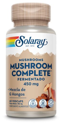 Solaray Cogumelos inteiros, 60 c&aacute;psulas vegetais