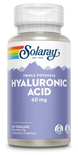 Solaray &Aacute;cido Hialur&ocirc;nico 60 mg 30 C&aacute;psulas