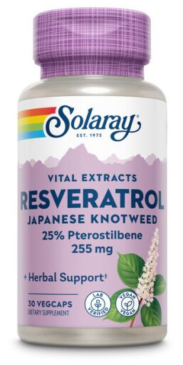 Solaray Super Resveratrol 250 mg 30 C&aacute;psulas Vegetais