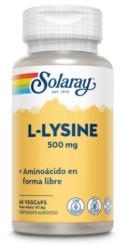 Solaray L-Lisina 500 mg 60 C&aacute;psulas