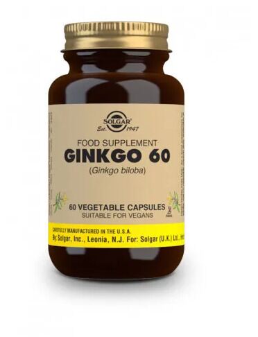 Folha de Ginkgo Biloba 60 C&aacute;psulas