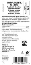 Colina Inositol 250/250 mg 50 C&aacute;psulas