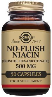 Niacina Anti-Rubor 500 mg 50 Cápsulas