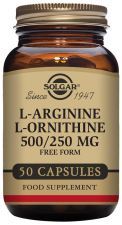 L-Arginina / L-Ornitina 500/250 mg 50 Vegicaps