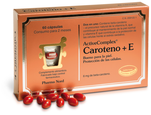 Activecomplex Caroteno+E 60 comprimidos.