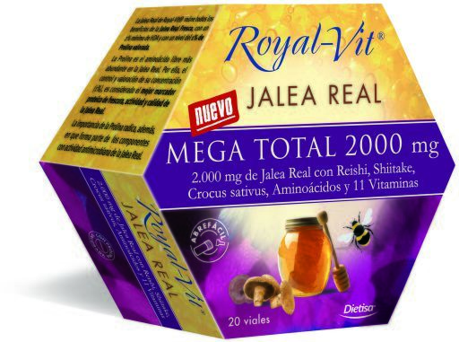 Dietisa Royal Vit Jalea Mega Total 2000 mg 20 Frascos para Injet&aacute;veis