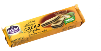 Biscoitos de Chocolate Recheados Noglut 150 gr
