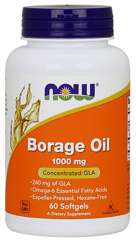 Óleo de borragem 1000 mg 60 cápsulas