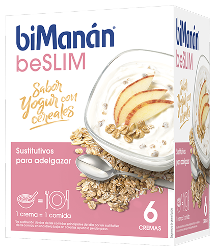 biMan&aacute;n BeSlim Yogurt Creme com Cereais 6 Envelopes