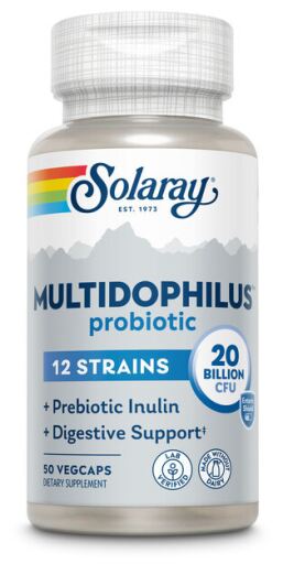 Solaray Multidophilus 12-20 bilh&otilde;es 50 c&aacute;psulas vegetais