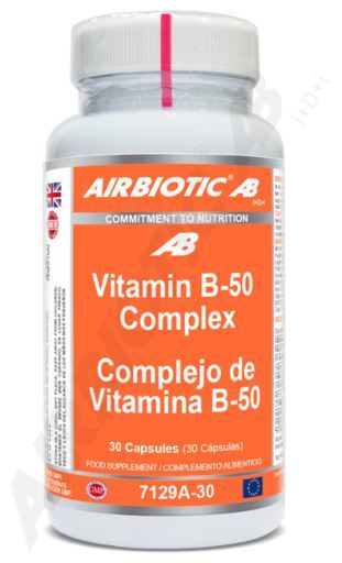 Complexo de vitamina B-50 (sem fermento) 30 comprimidos