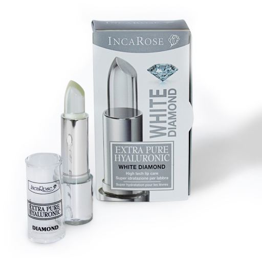 Batom Incarose White Diamond com &aacute;cido hialur&ocirc;nico