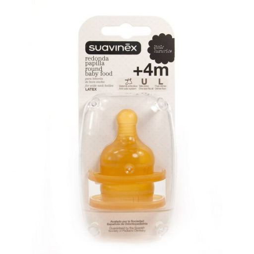 Tetina Papila de boca larga de borracha 4m