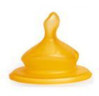 Tetina de borracha com boca larga de 6m