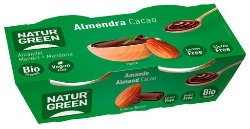Naturgreen Sobremesa de am&ecirc;ndoa e cacau Bio 2 x 125 g