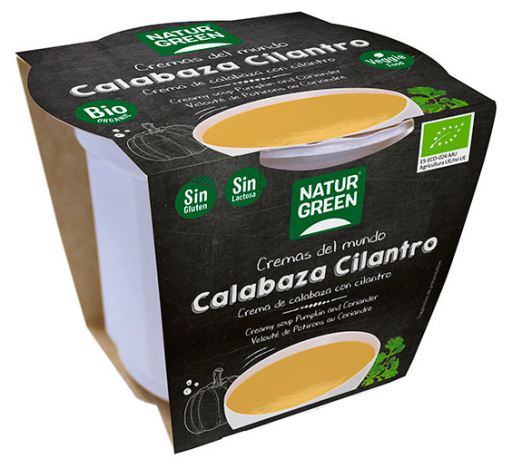 Naturgreen Sopa cremosa de ab&oacute;bora e coentro Bio 310 ml