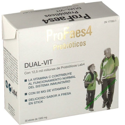 Faes Farma Profaes 4 Probi&oacute;tico Dual Vit 30 Stick