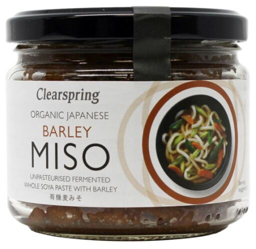 Mugi miso orgânico não pasteurizado (cevada, frasco de vidro) 300 g