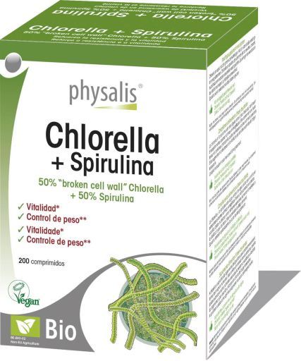 Chlorella Spirulina 200 comprimidos