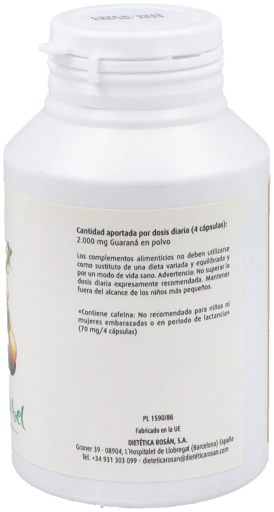 Guaraná 500 mg 120 Cápsulas
