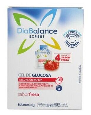 Gel de Glicose de Absorção Rápida de Morango 4 Sachês