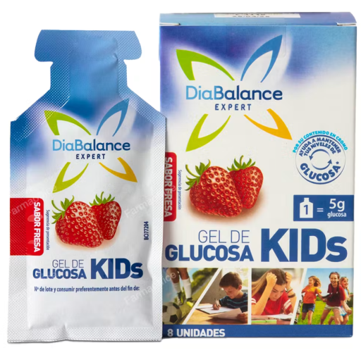 Gel de glicose infantil 4 envelopes morango