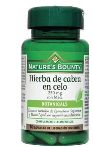 Erva de cabra com tes&atilde;o 250 mg com maca 60 c&aacute;psulas