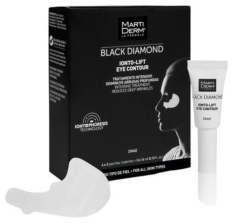 Black Diamond Ionto Lift Contorno de ojos 4 x 2 Parches + Gel 4 ml