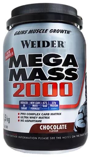 Weider Mega Mass 2000 com 15000 gramas