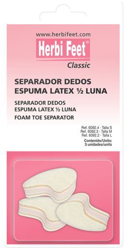 Separador 1/2 Lua Espuma 3 Unidades