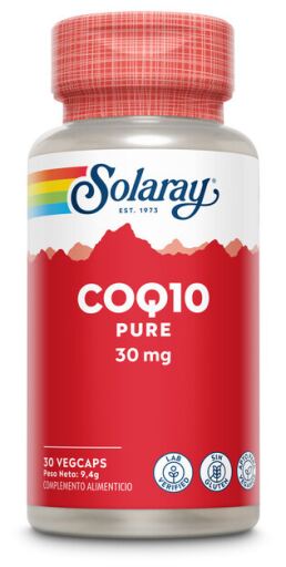 Solaray Coenzima Q10 pura 30 mg, 30 c&aacute;psulas vegetais