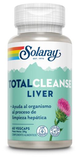 Solaray Limpeza Total do F&iacute;gado - 60 C&aacute;psulas Vegetais