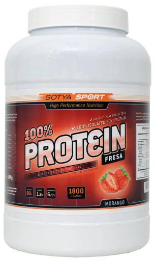 100% Proteína de Soja Morango