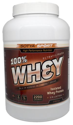 100% morango e soro cremoso