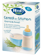 Creme de Papila Arroz Sem Gl&uacute;ten + 4 Meses 300 gr