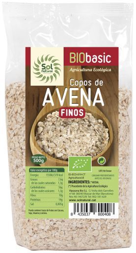 Flocos de Aveia Bio Finos 500 gr