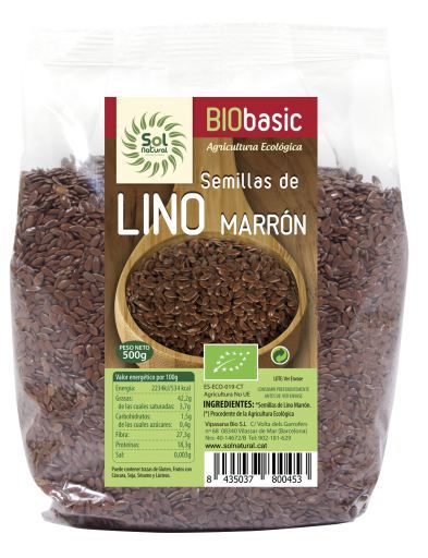 Sementes de Linhaça Marrom Orgânica 500 gr