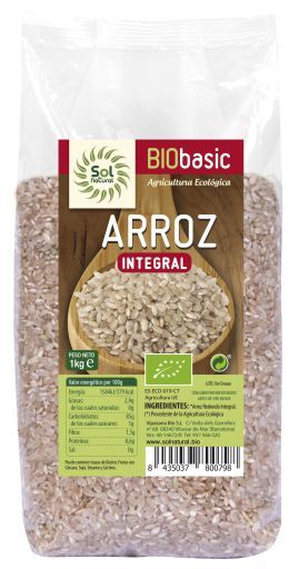 Arroz Integral Org&acirc;nico 1kg