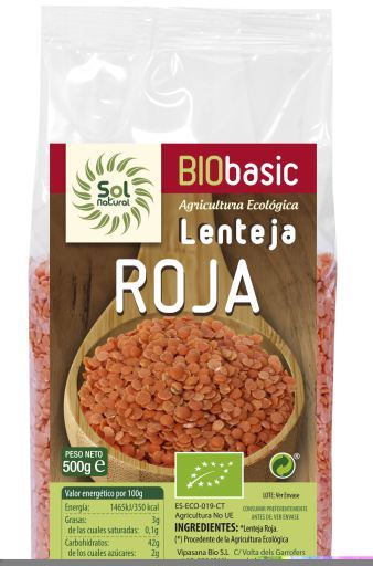 Lentilha Vermelha Orgânica 500 gr