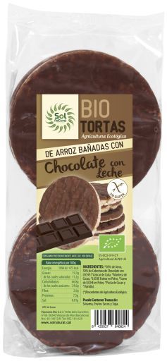 Tortias de Chocolate ao Leite Orgânico 6 Unidades 100 gr