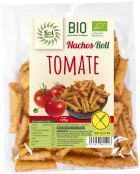 Rolinho de Nachos Milho Tomate Bio Sem Gl&uacute;ten 125 gr