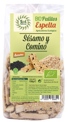 Gergelim orgânico e cominho preto 150 gr